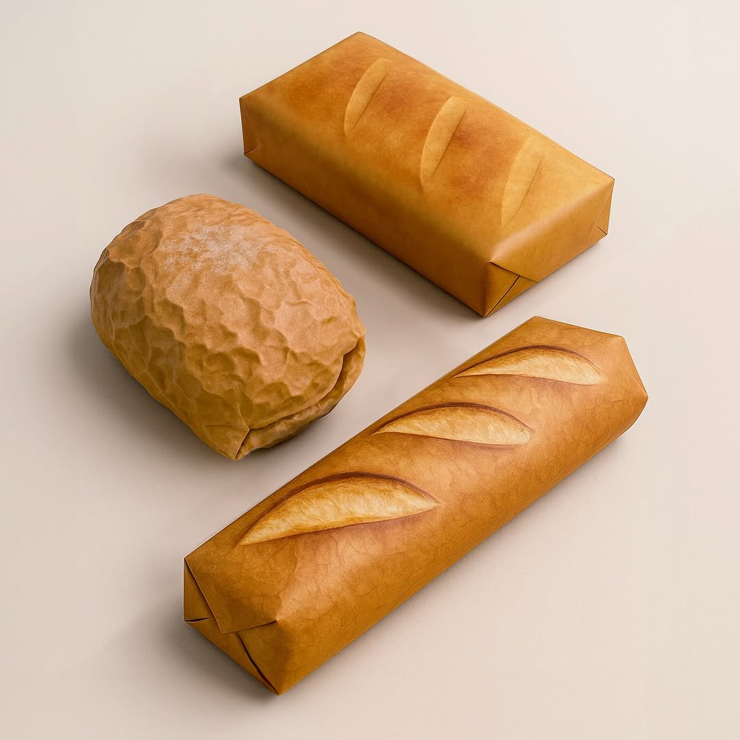 Japanese Designer Creates Wrapping Paper That Makes Everything Look Like Bread